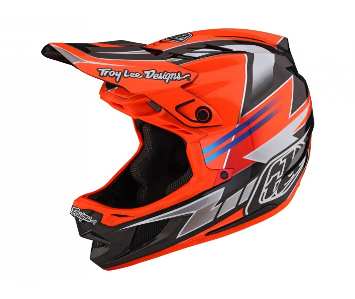 Casco Troy Lee D4 Carbono Mips Reverb Rojo/Negro/Azul