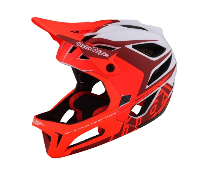 Casco Troy Lee Stage Mips Rojo/Blanco