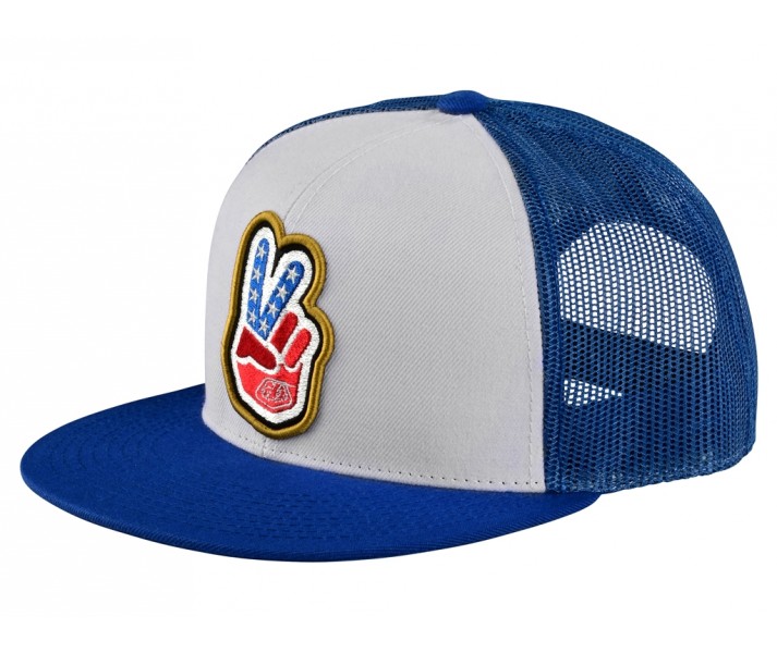 Gorra Trucker Troy Lee Peace Out Azul