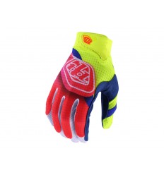 Guantes Infantiles Troy Lee Air Rojo/Amarillo/Azul