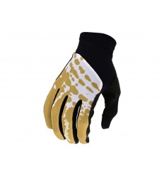 Guantes Troy Lee Flowline Big Spin Negro/Dorado