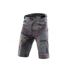 Pantalón Corto Troy Lee Flowline Verde Militar