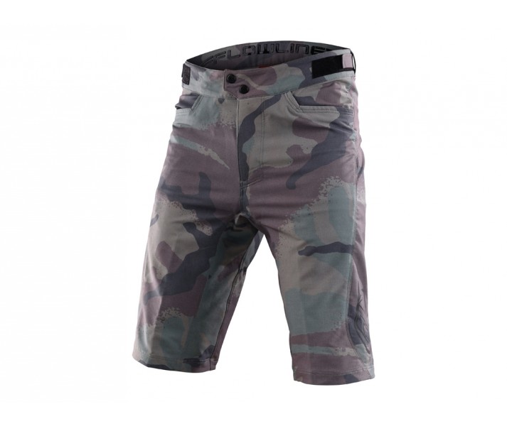 Pantalón Corto Troy Lee Flowline Verde Militar