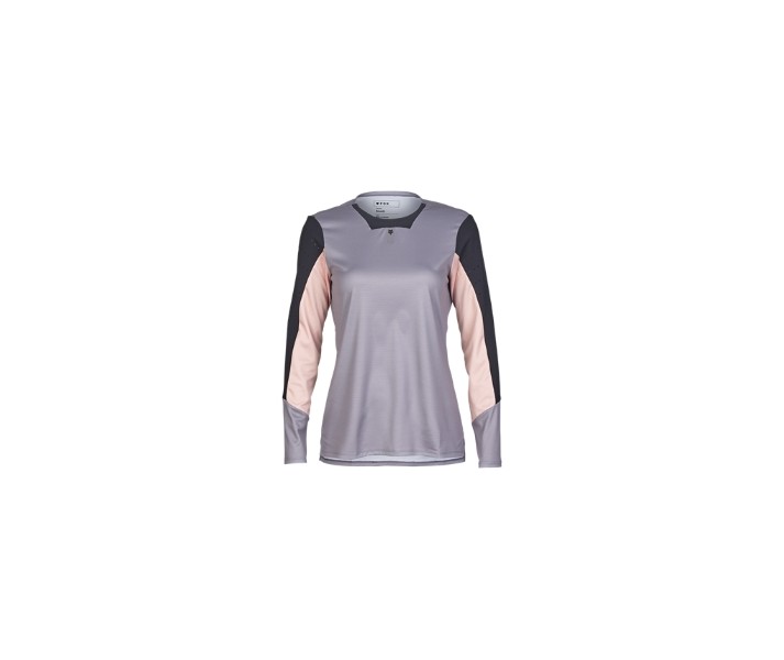 Camiseta Fox técnica m/l Defend Mujer Gris