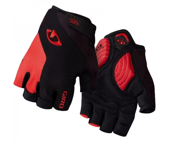 Guantes carretera Giro STRADE DURE SUPERGEL Negro/Rojo