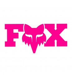 Pegatina Fox F Head X 18 cm Rosa