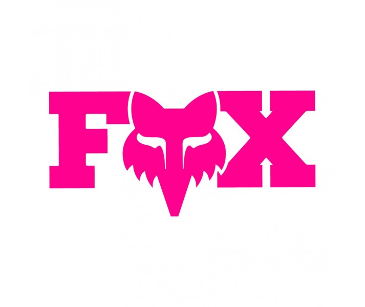 Pegatina Fox F Head X 18 cm Rosa