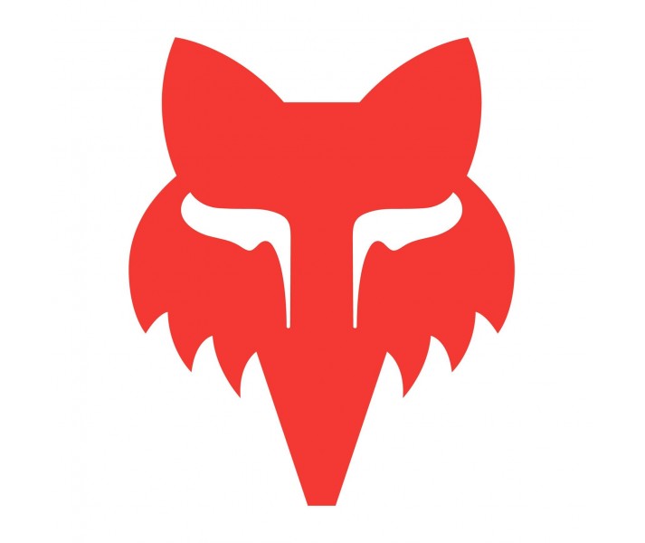 Pegatina Fox Head 10 cm Rojo