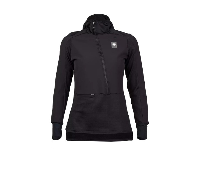 Sudadera Fox Capucha Defend Mujer Negro