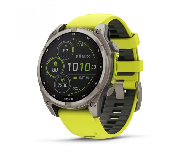 Reloj Garmin Fenix 8 47mm Solar Amarillo