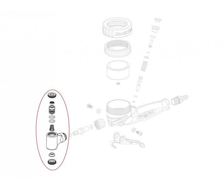 Park Tool 1587-2A COMPLETE HEAD & SEAL ASSEMBLY - INF-2