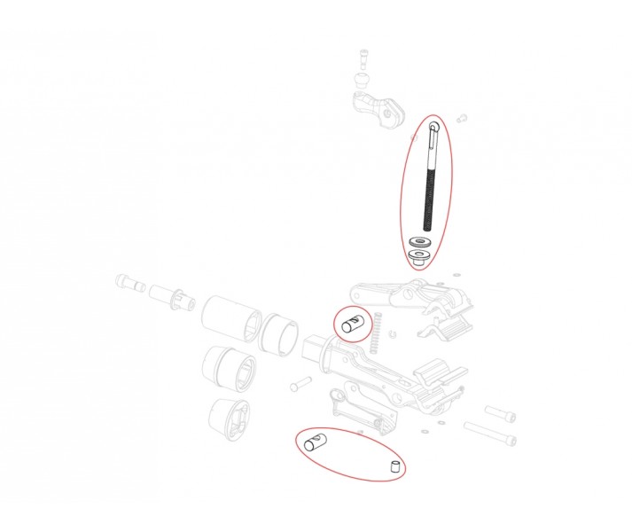 Park Tool 1963-K REVISED CLAMP SCREW REPLACEMENT KIT FOR 1963 CLAMP SCREW