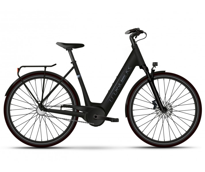 Bicicleta Eléctrica Trek District+ 4 Lowstep Protector Cadena 400Wh 2025