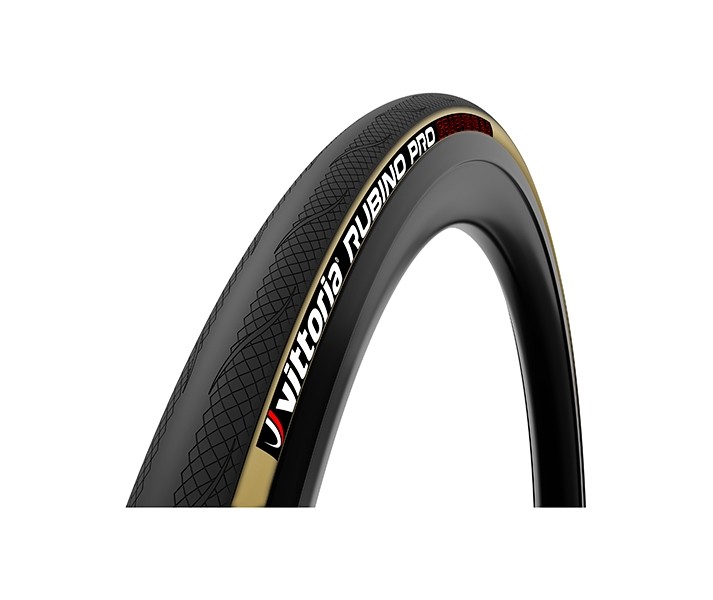 Cubierta Vittoria Rubino Pro Crema/Negro 700x28c Pleg G2