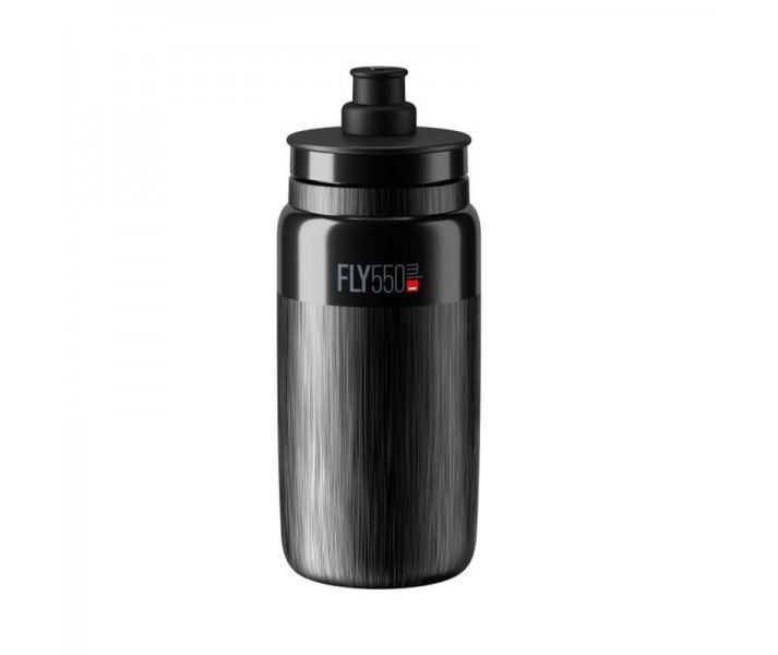 Bidon Elite Fly Tex Negro Logo Gris 550 Ml