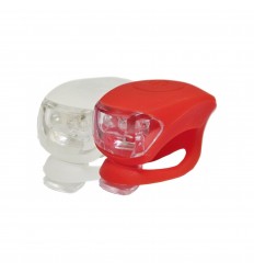 Juego Luces LED Blanco-Rojo Silicona