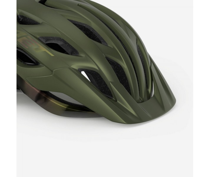 Visera Met Casco Veleno Verde Iridiscente Mate