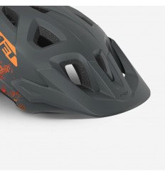 Visera Met Casco Eldar Gris/Naranja Mate