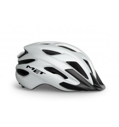 Casco Met Crossover Blanco Mate