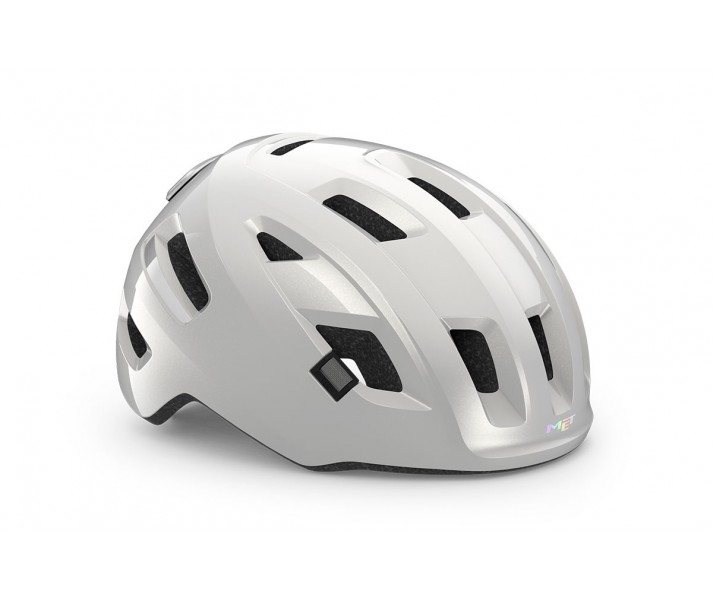 Casco Met E-Mob Blanco Brillo