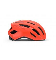 Casco Met Miles Mips Naranja Coral Brillo