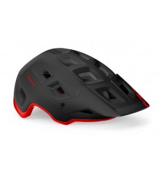 Casco Met Terranova Mips Negro/Rojo Mate Brillo