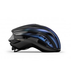 Casco Met Trenta 3K Carbon Mips Azul Iridiscente Mate