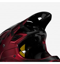 Visera Met Casco Parachute Mcr Rojo/Negro Metalico Brillo