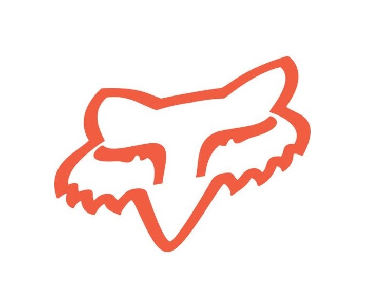 Pegatina FOX HEAD TDC - 4' Naranja