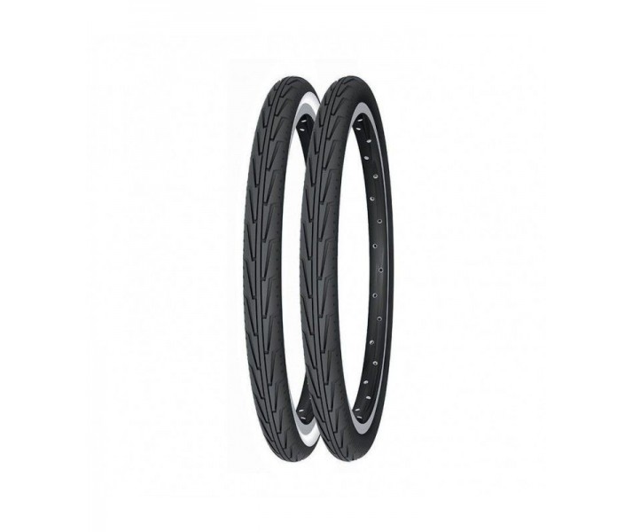 Cubierta Michelin 20x1.75 Diabolo City Junior Blanca Negra