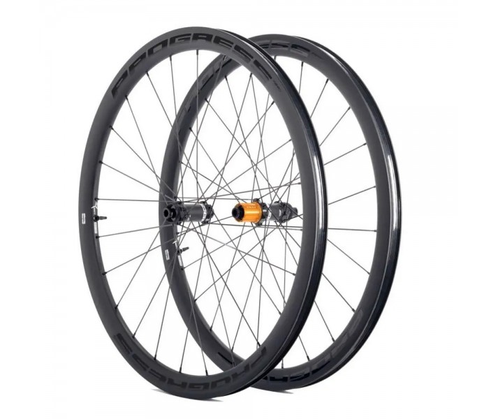 Juego De Ruedas Progress Aero Disc Cubierta 12x100/12x142 Shimano Negro