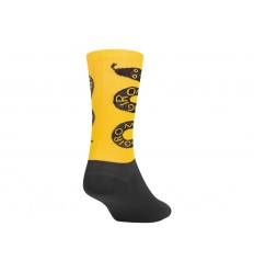 Calcetines Giro Comp Racer High Rise Amarillo/Negro