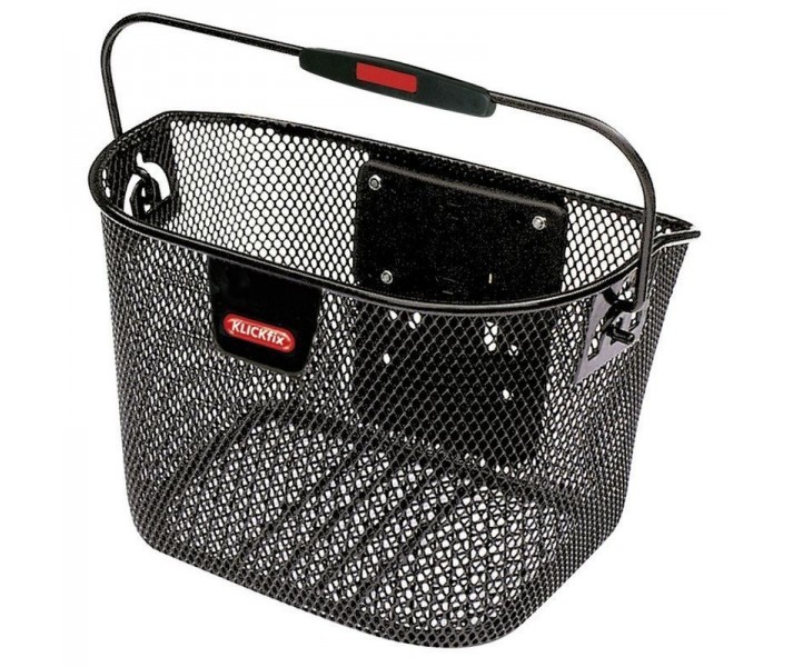 Cesta Delantero Klickfix Mini Malla 29x20x19 Negro