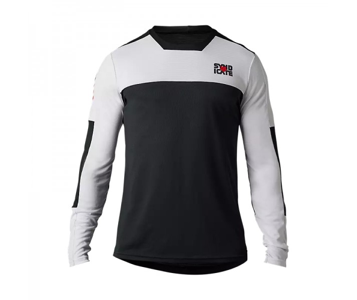 Camiseta Fox Defend Syndicate LS Blanco/Negro |31537-058|