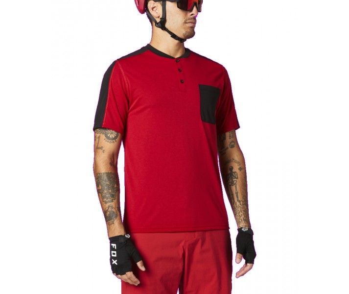 Camiseta Fox Ranger DR Henley Rojo |27306-555|