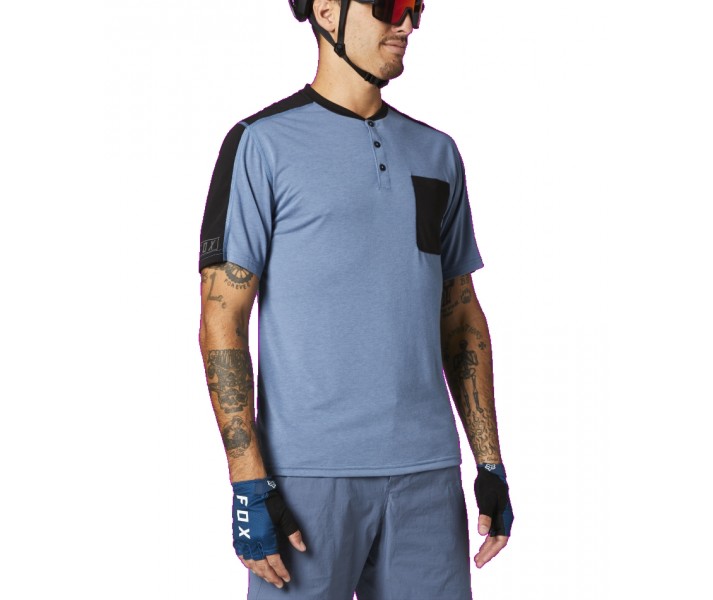 Camiseta Fox Ranger DR Henley Azul |27306-034|