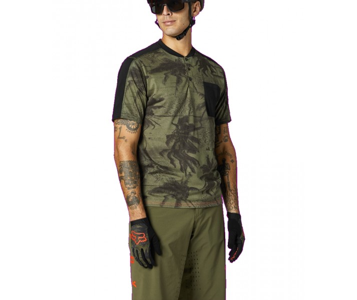 Camiseta Fox Ranger DR Henley Verde |27306-099|