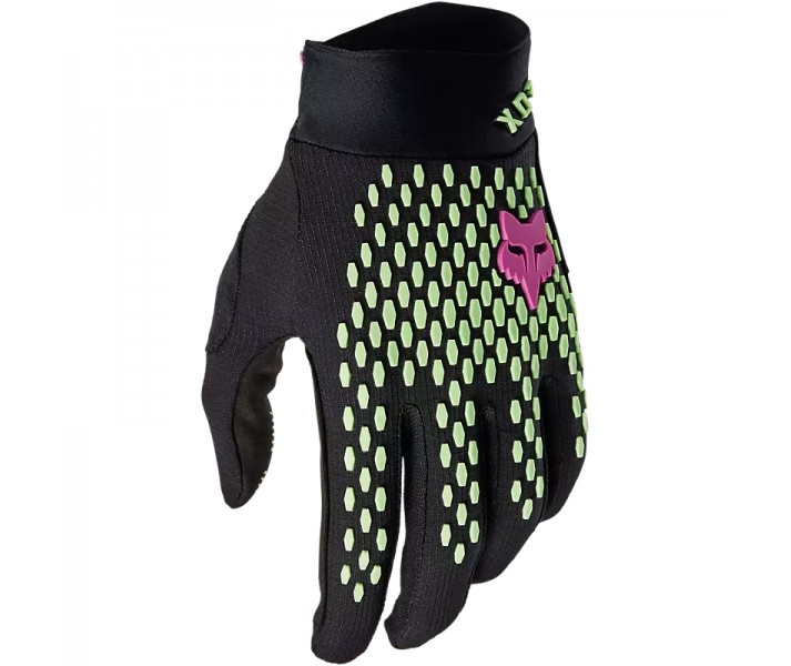 Guantes Fox Defend Race Negro/Verde/Rosa |30598-001|