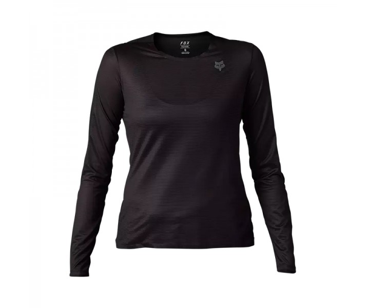 Camiseta Mujer Fox Flexair Ascent LS Negro |31102-001|