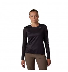 Camiseta Mujer Fox Flexair Ascent LS Negro |31102-001|