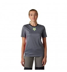 Camiseta Mujer Fox Defend Race Gris/Azul |31090-052|