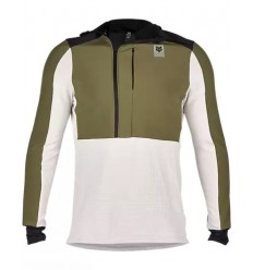 Sudadera Fox Capucha Defend Thermal Verde