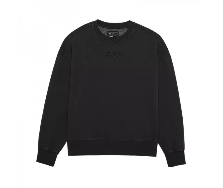 Sudadera Fox Wordmark Oversized Crew Negro |33142-001|