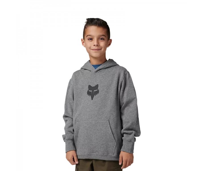 Sudadera Fox Infantil Con Capucha Y Cremallera Head Camo Gris