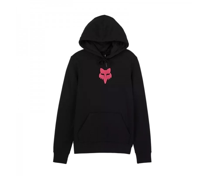 Sudadera Fox Mujer Con Capucha Fox Mujer Head Negro Rosa