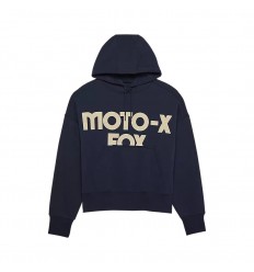 Sudadera Fox Mujer Con Capucha Moto-X Oversized Azul |32829-329|