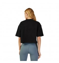 Camiseta Fox Mujer Premium Wordmark Crop Negro |31984-001|