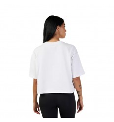 Camiseta Fox Mujer Premium Wordmark Crop Blanco |31984-008|