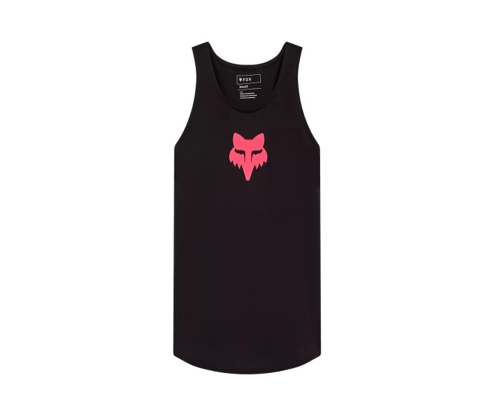 Camiseta Sin Mangas Fox Mujer Head Negro |31842-001|