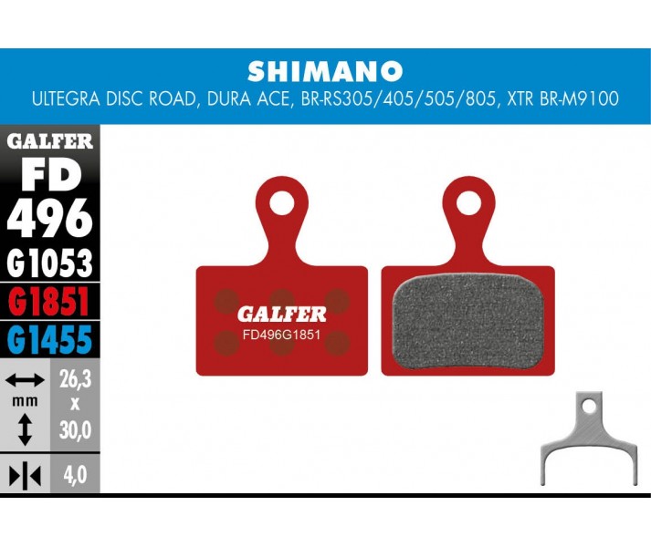 PASTILLAS FRENO GALFER DISCO ADVANCED BRAKE PAD SHIMANO XTR 2019 (2P.)